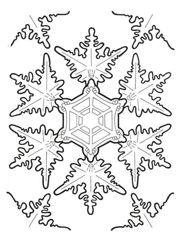 Amazing Christmas Snowflakes Coloring Page | Color Luna