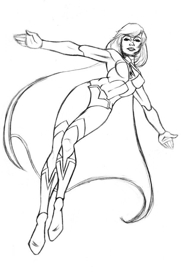 Supergirl Printable Coloring Pages - Coloring Home