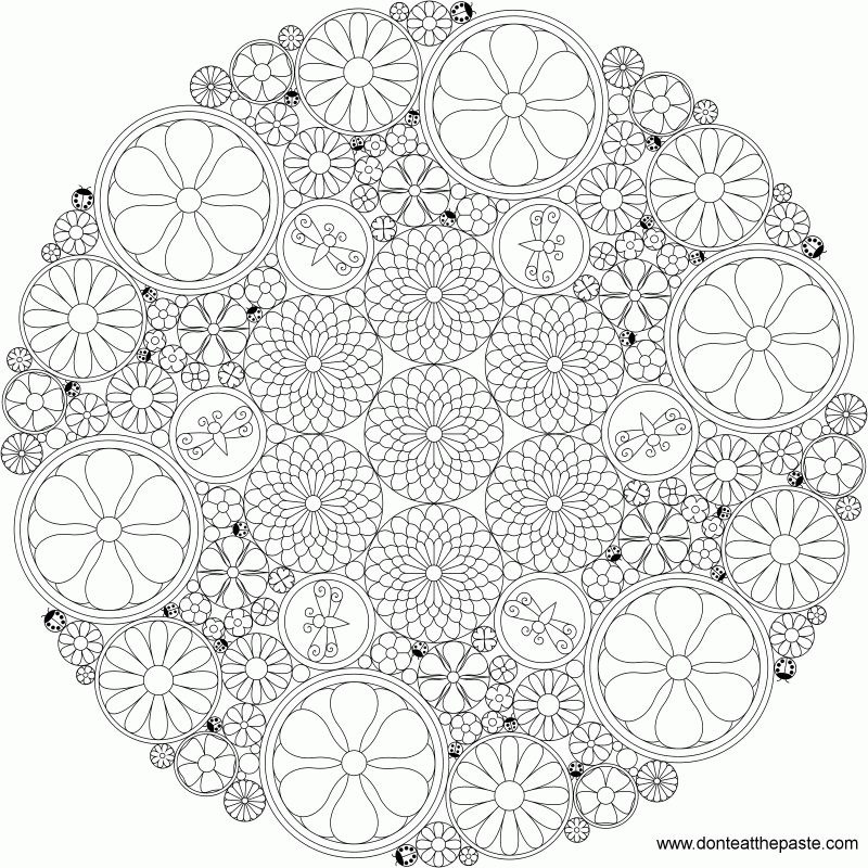 Intricate Mandalas - Coloring Pages for Kids and for Adults