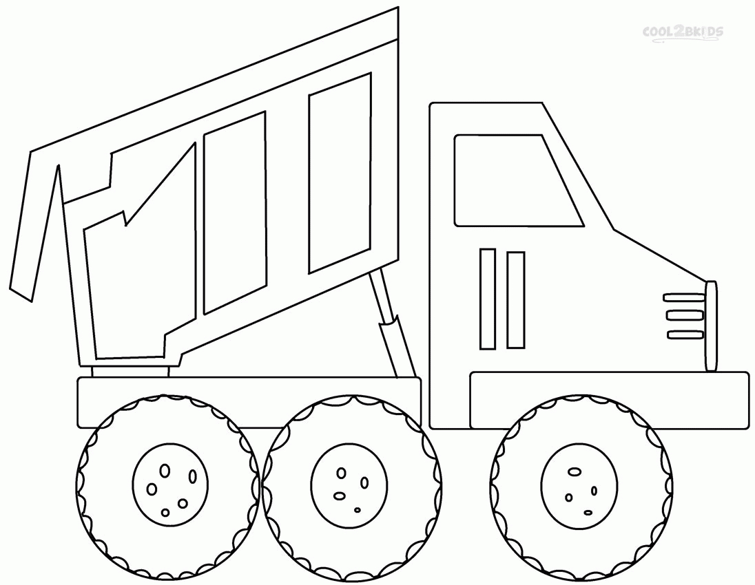 Preschool Garbage Truck Coloring Page Dump Truck Coloring Pages