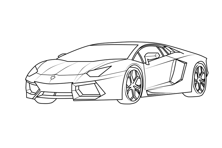 Lamborghini Murcielago - Coloring Pages For Kids And For ...