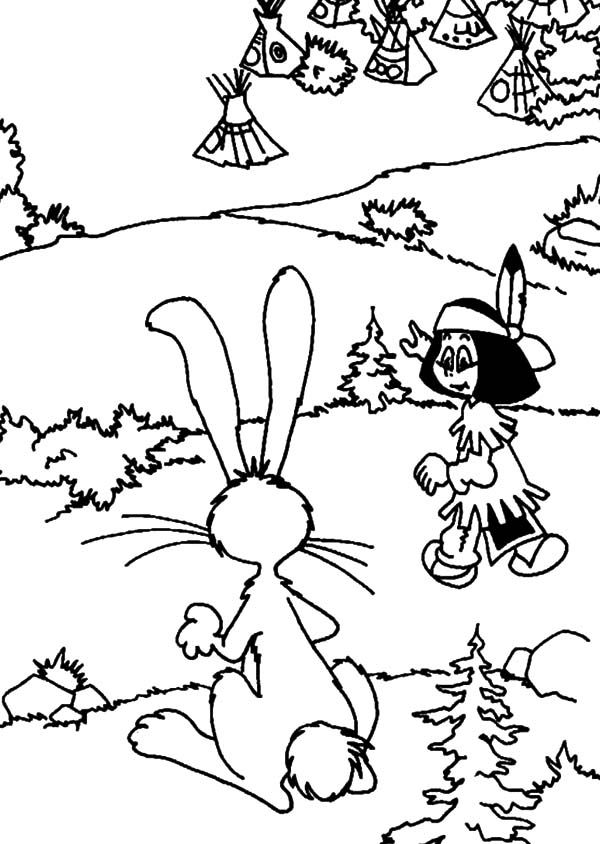 Nanabozo Catch Up Yakari Coloring Pages : Batch Coloring