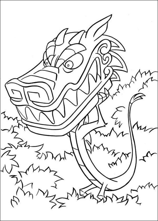 Face Mulan and Mushu Coloring Pages #6006 Mulan and Mushu Coloring ...