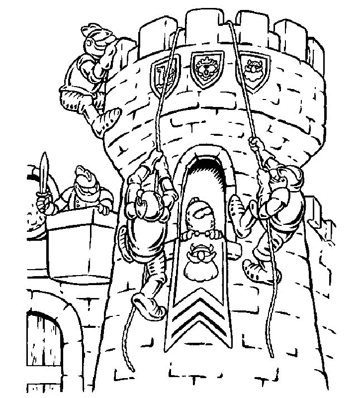 Free Coloring Page Castle - High Quality Coloring Pages
