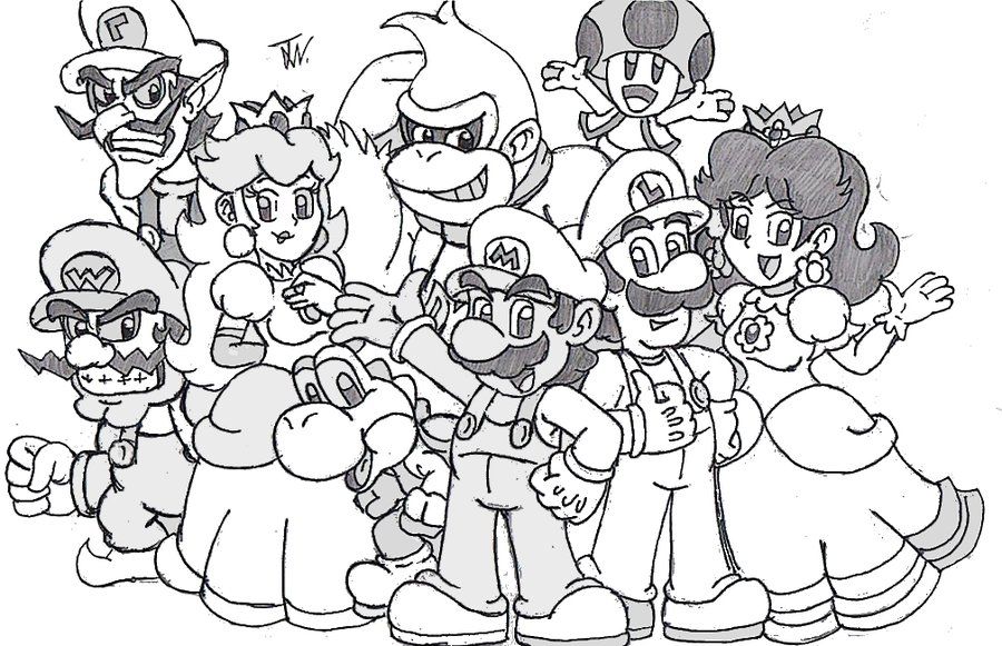Super Mario Daisy Coloring Pages - Coloring Home