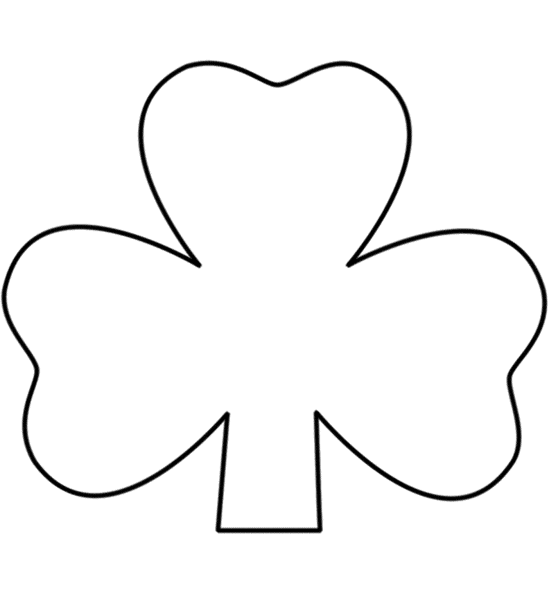 St Patrick Day Shamrock Coloring Pages - Coloring Home