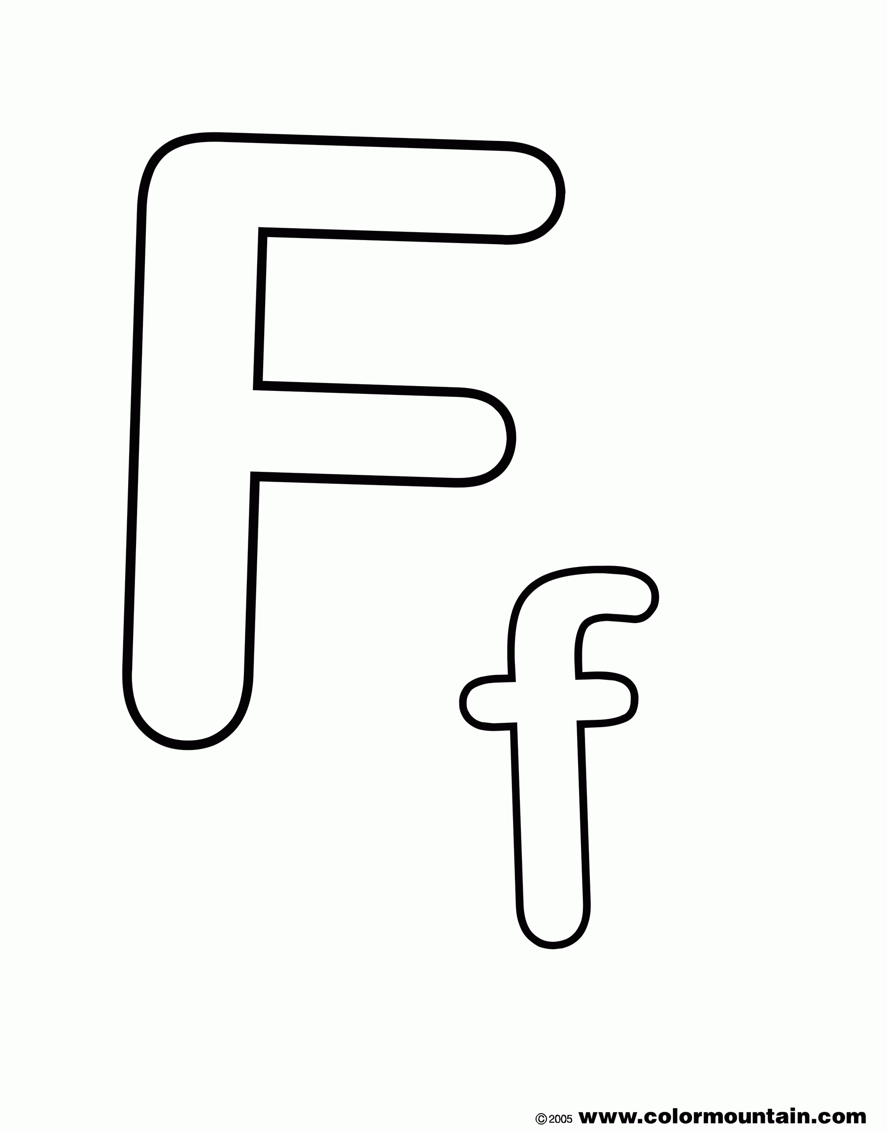 Free Printable Letter F Coloring Pages - Coloring Home