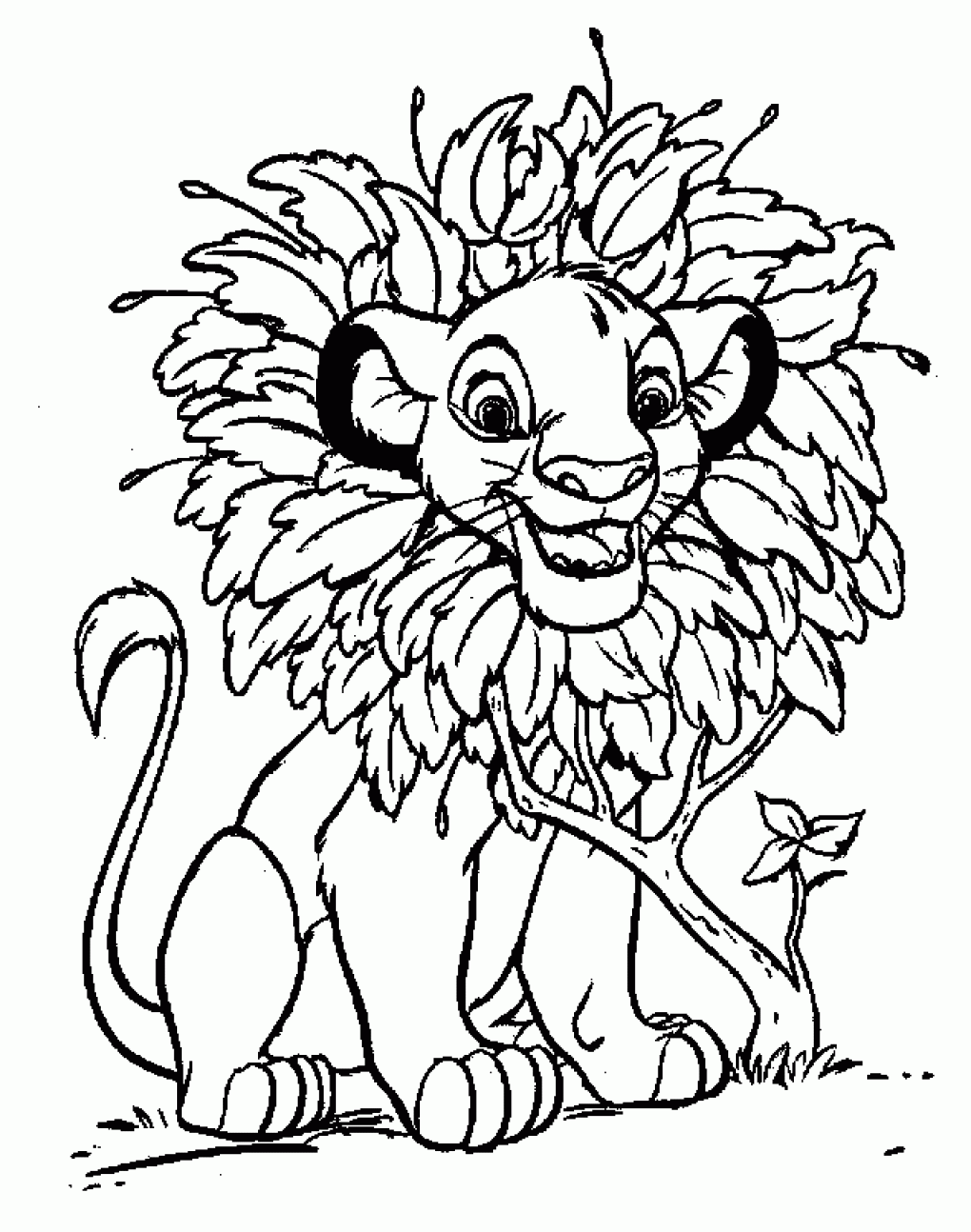 disney coloring pages lion king - Free Large Images