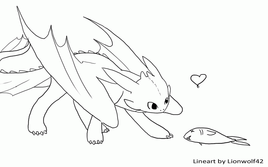 Baby Toothless Dragon Coloring Pages - Coloring Home