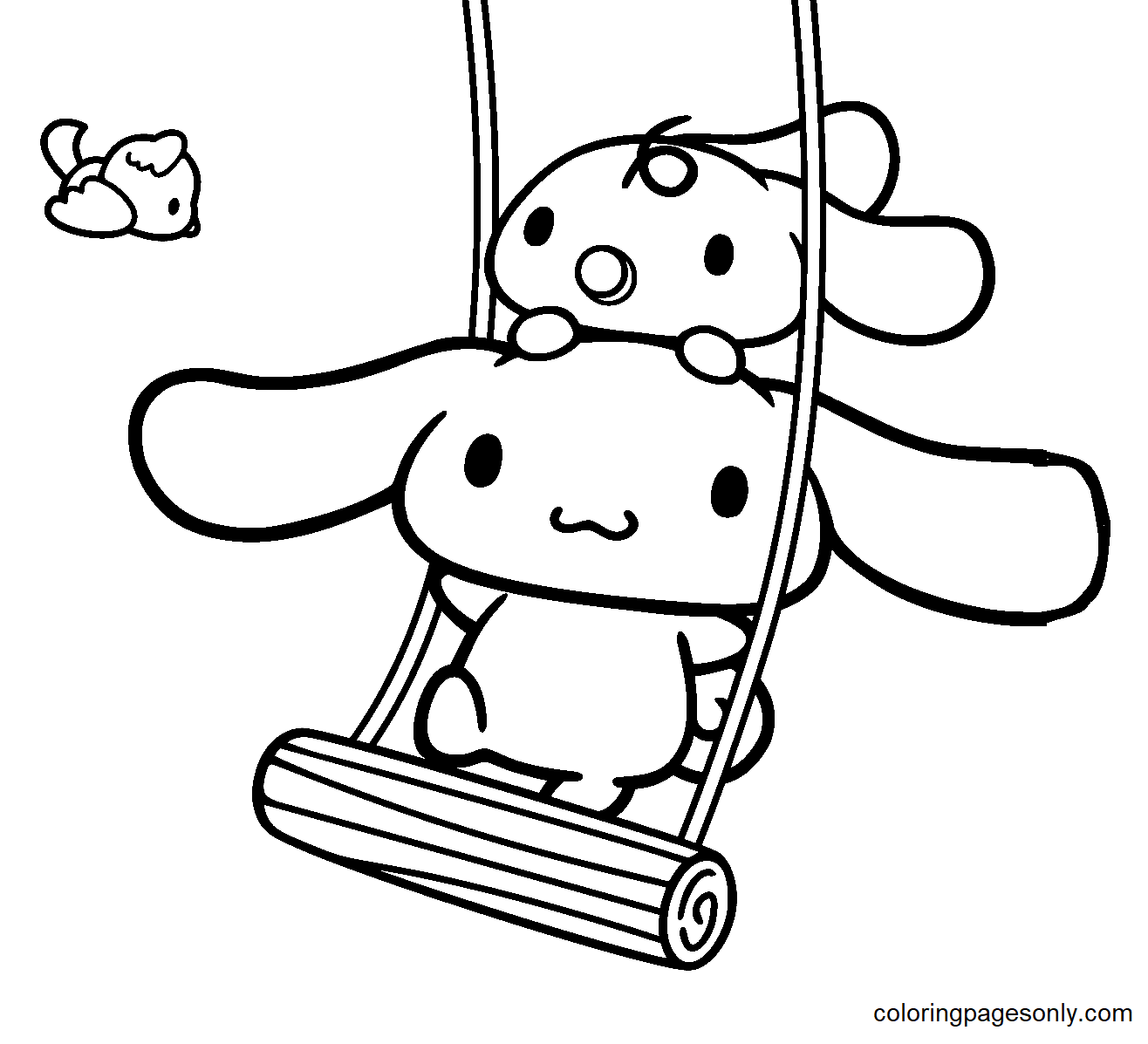 Cinnamoroll and Milk Coloring Pages - Cinnamoroll Coloring Pages - Coloring  Pages For Kids And Adults