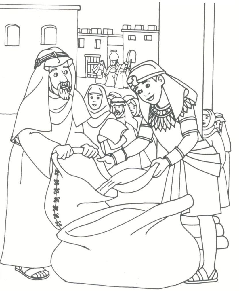Joseph the patriarch Coloring Pages | Joseph the patriarch drawings