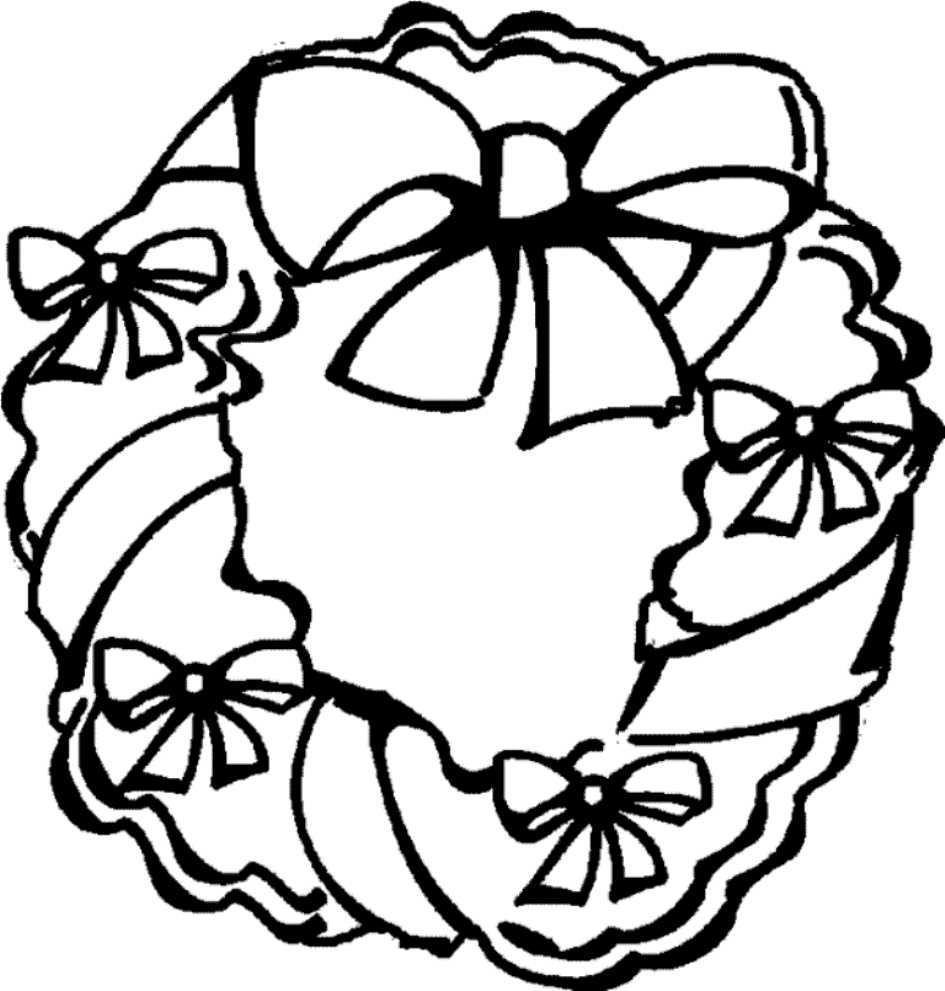 Holiday Wreath Free Coloring Pages For Christmas | Christmas ...