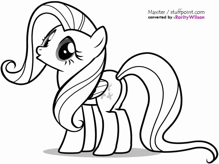 Fluttershy Pony Coloring Pages Fluttershy My Little Pony Coloring ...