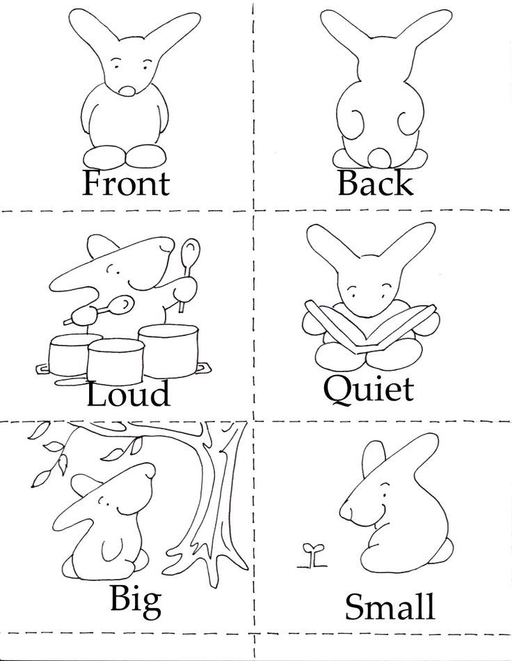 Opposites Coloring Pages   Coloring Home