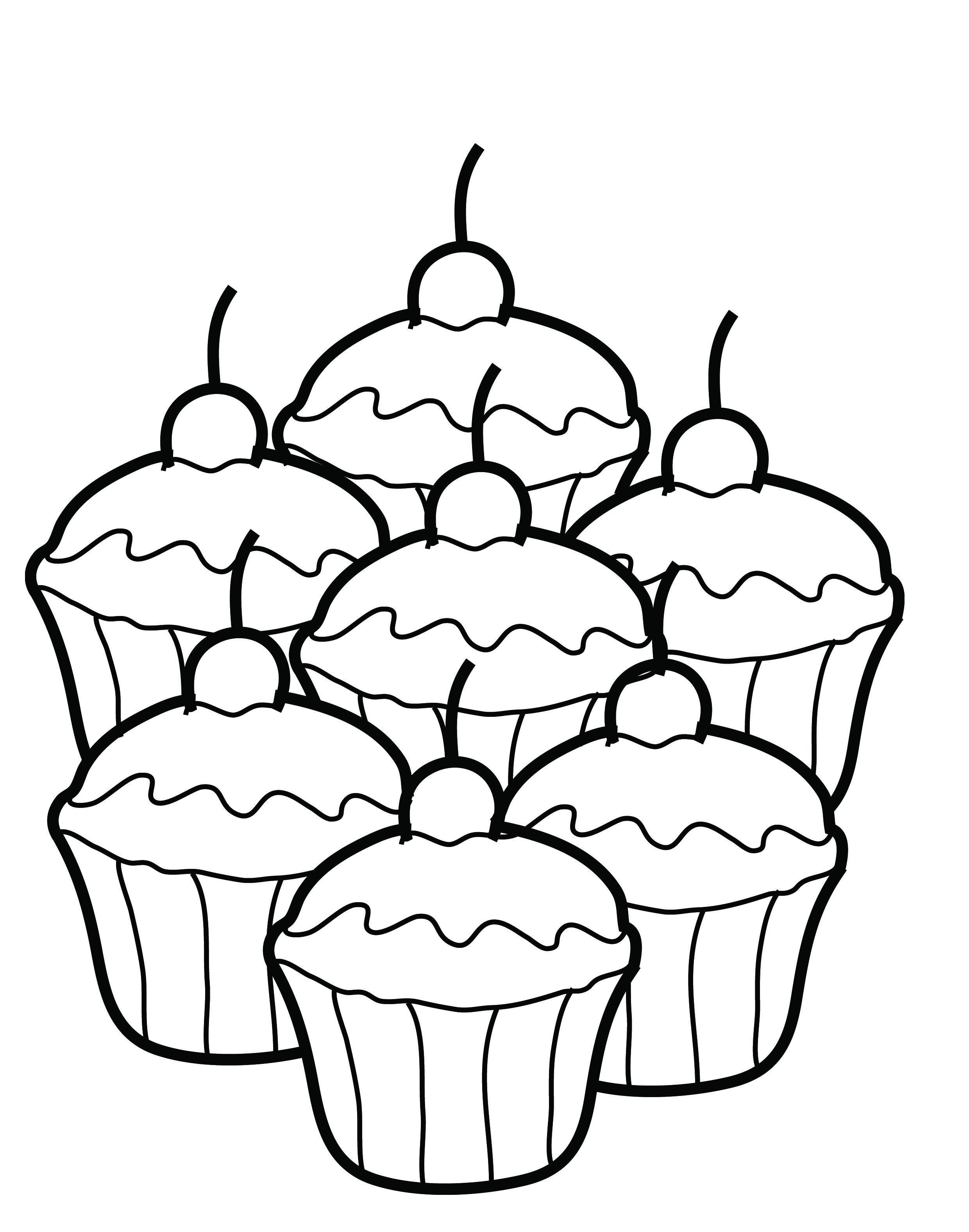 Coloring Pages For Kids Dessert Coloring Home