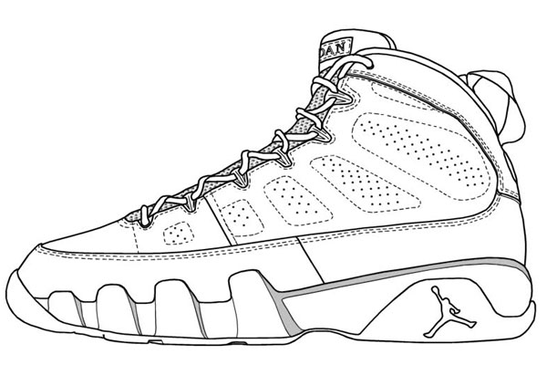 Air Jordan Shoe Coloring Pages - Food Ideas