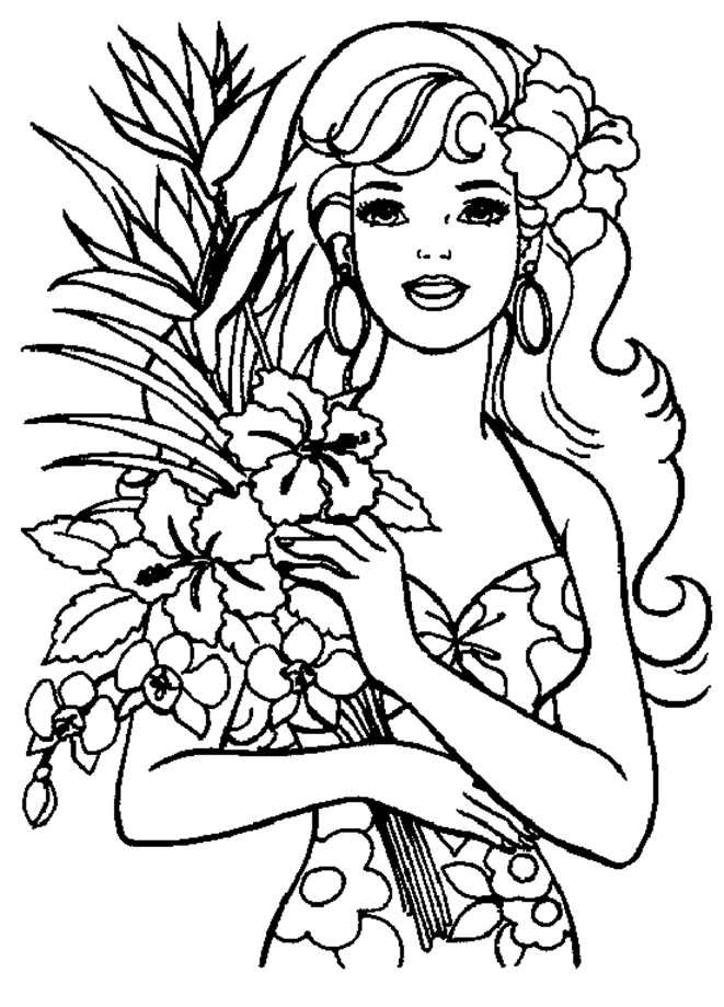 Barbie Princess Printable Coloring Pages - Coloring Home