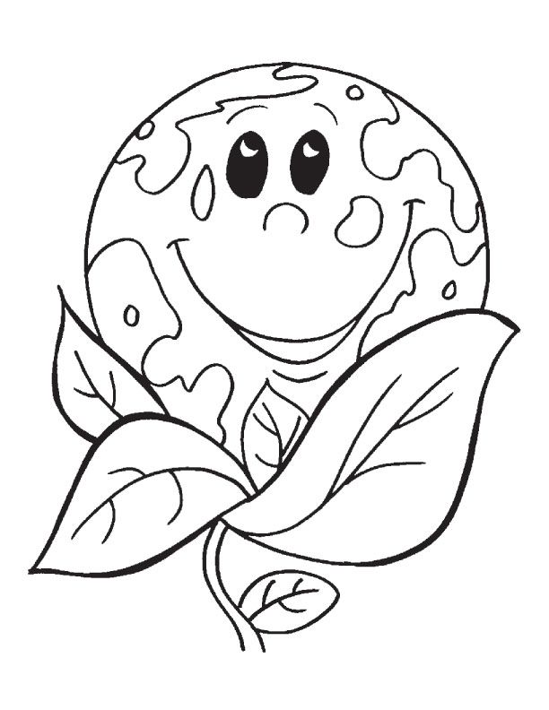 Save th Earth on Earth Day Coloring Page Coloring Pages For Kids ...