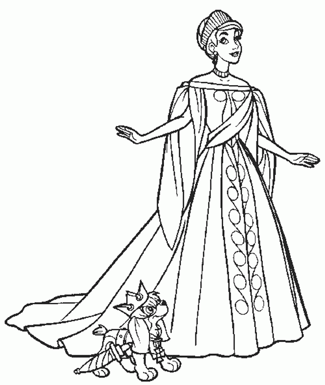 5 Beautiful Girls In A Gown Coloring Pages - Coloring Home