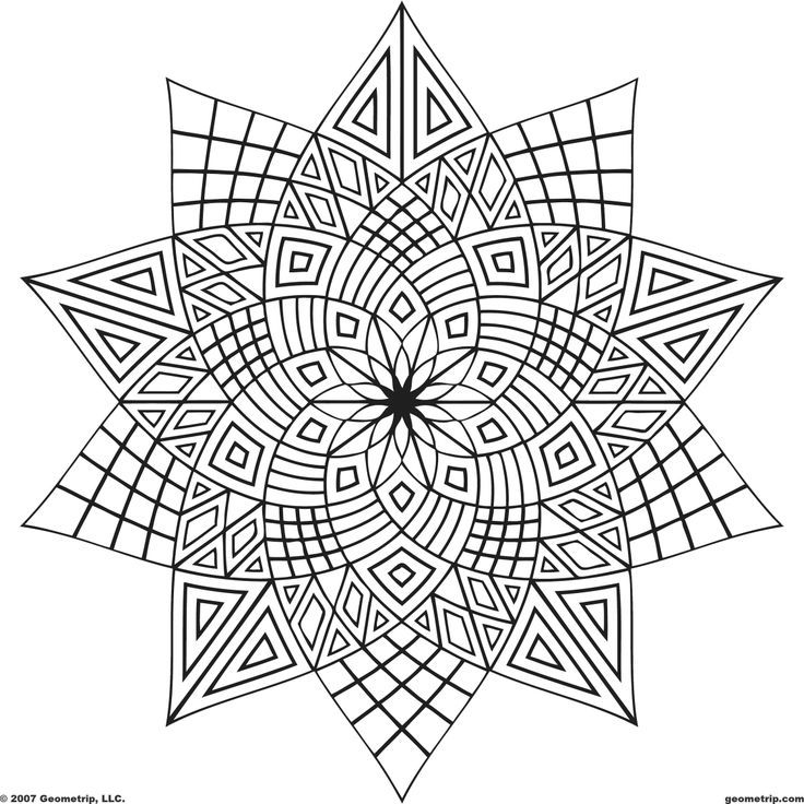 printable geometric design coloring pages. creative haven mehndi ...