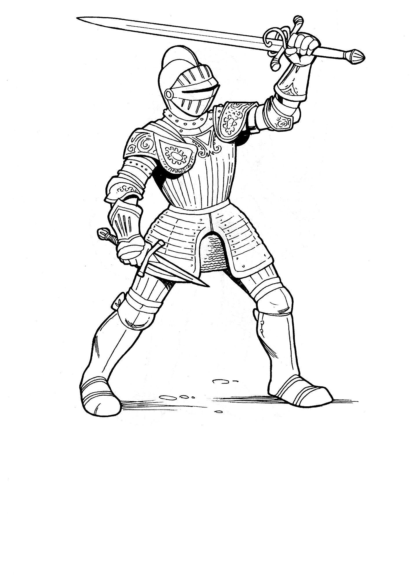 Knight Coloring Pages To Download And Print For Free - Coloring Home