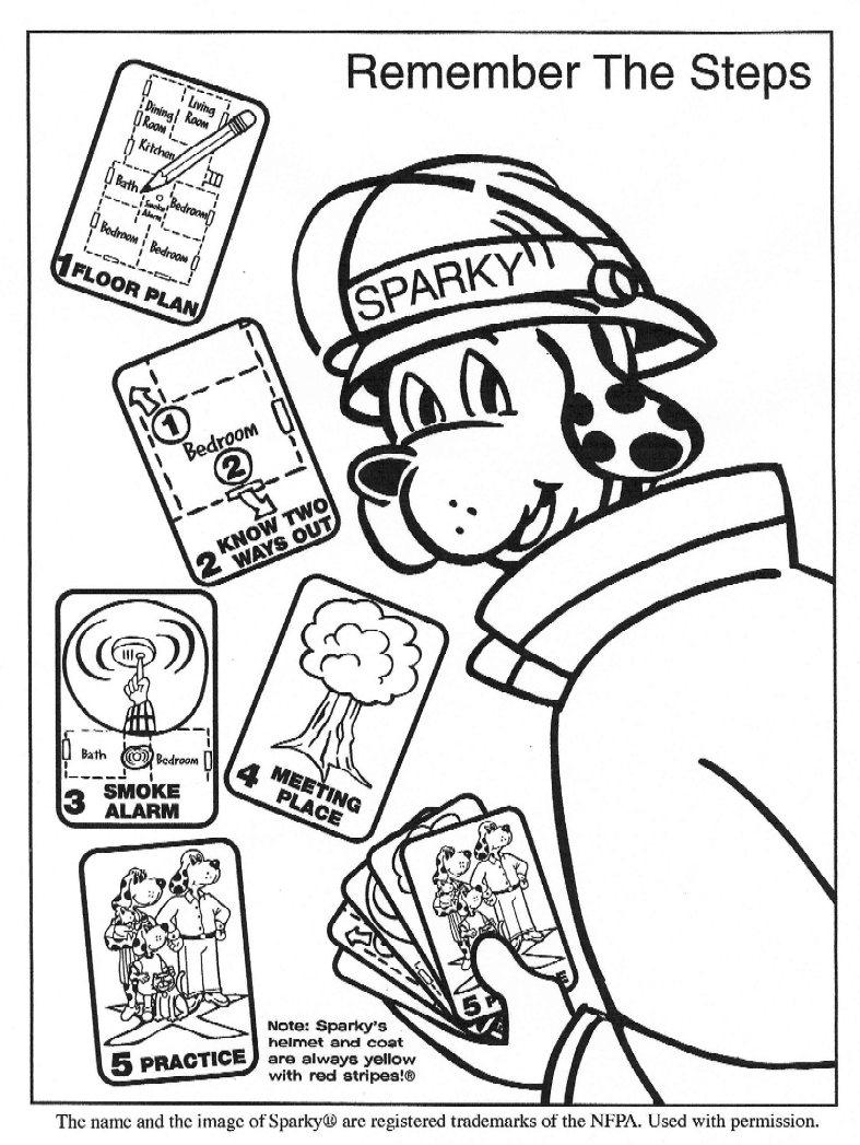 Sparky The Fire Dog Coloring Pages - Coloring Home