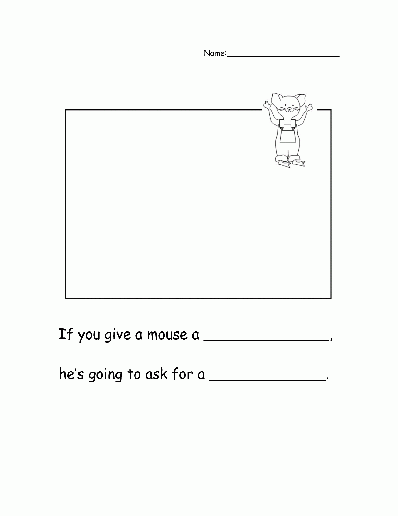If You Give A Mouse A Cookie Coloring Pages Free Coloring Home