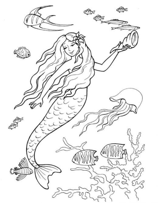 Mako Mermaids Coloring Pages - Coloring Home