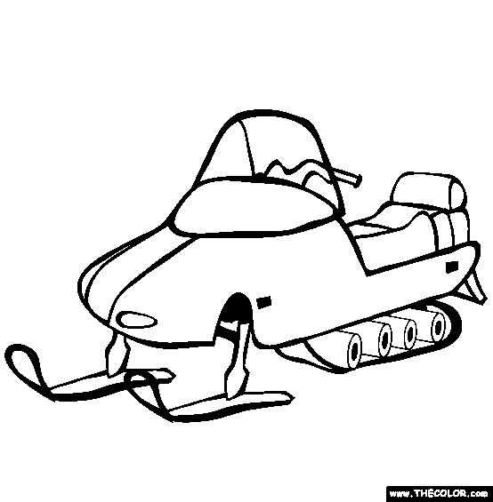 Free Printable Snowmobile Coloring Pages Printable Templates