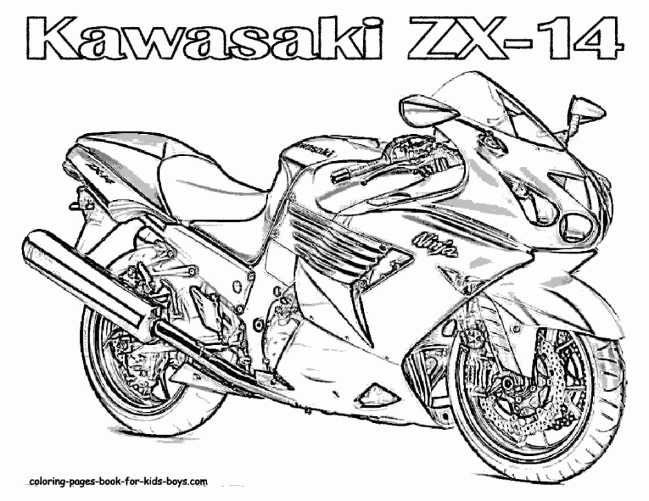 Free Motorcycle Coloring Page, Download Free Clip Art, Free Clip Art on  Clipart Library