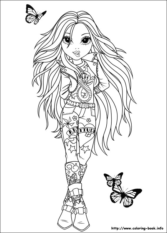 Top Models Coloring Pages - HD Modello