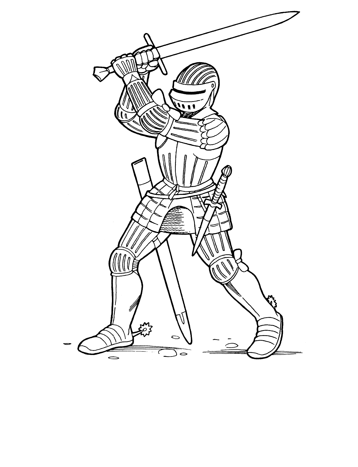 Knight Coloring Pages Printable - Coloring Home