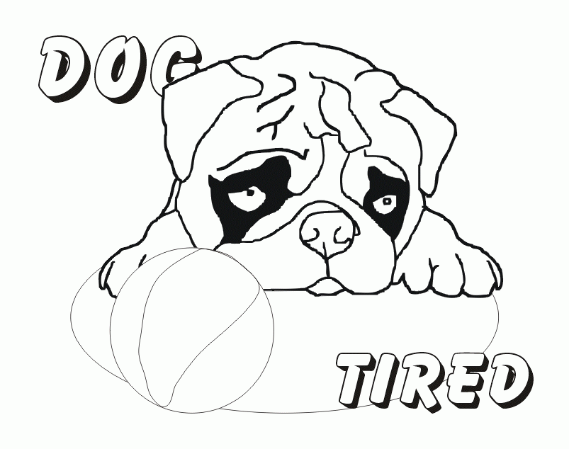 Rehearsal Printable Coloring Pages Of Pugs, Preschool Coloring ...