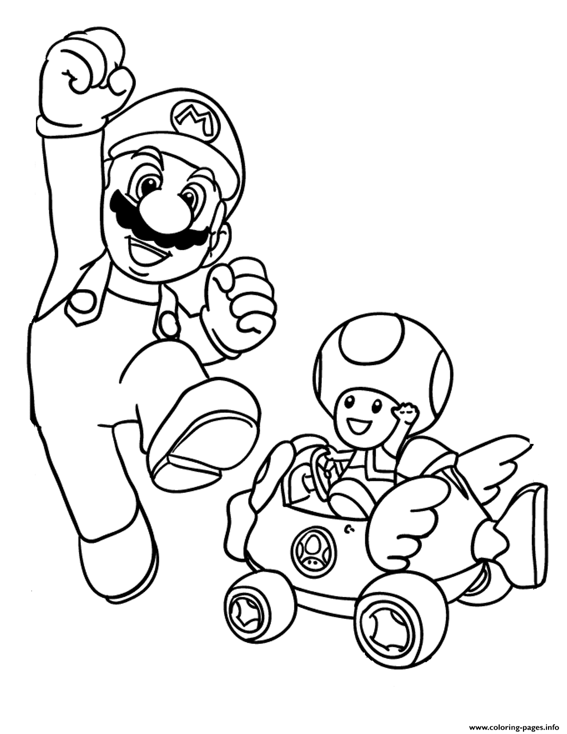 Print mushroom and mario bros s3679 Coloring pages