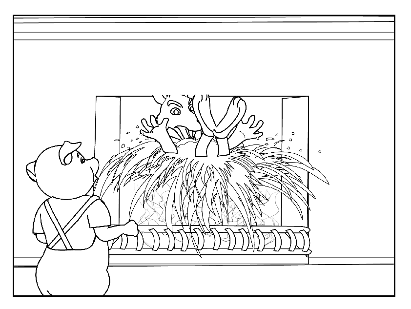 Coloring Pages - The Three Little Pigs 10