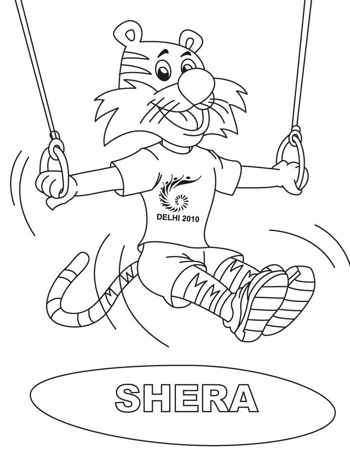 commonwealth mascot Colouring Pages (page 2)