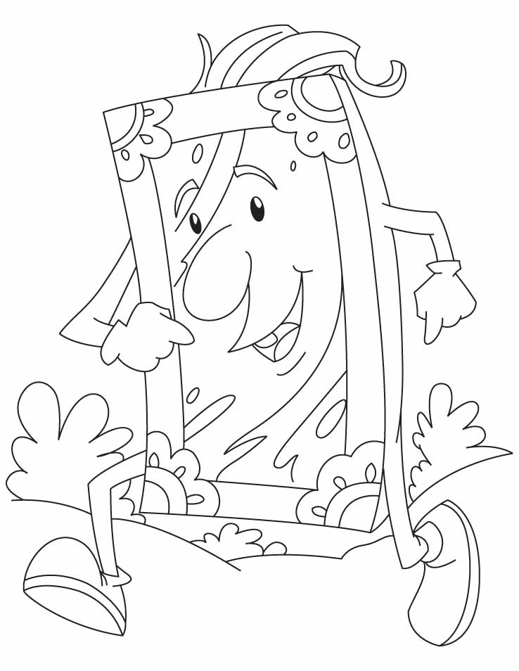 Running mirror coloring pages | Download Free Running mirror ...