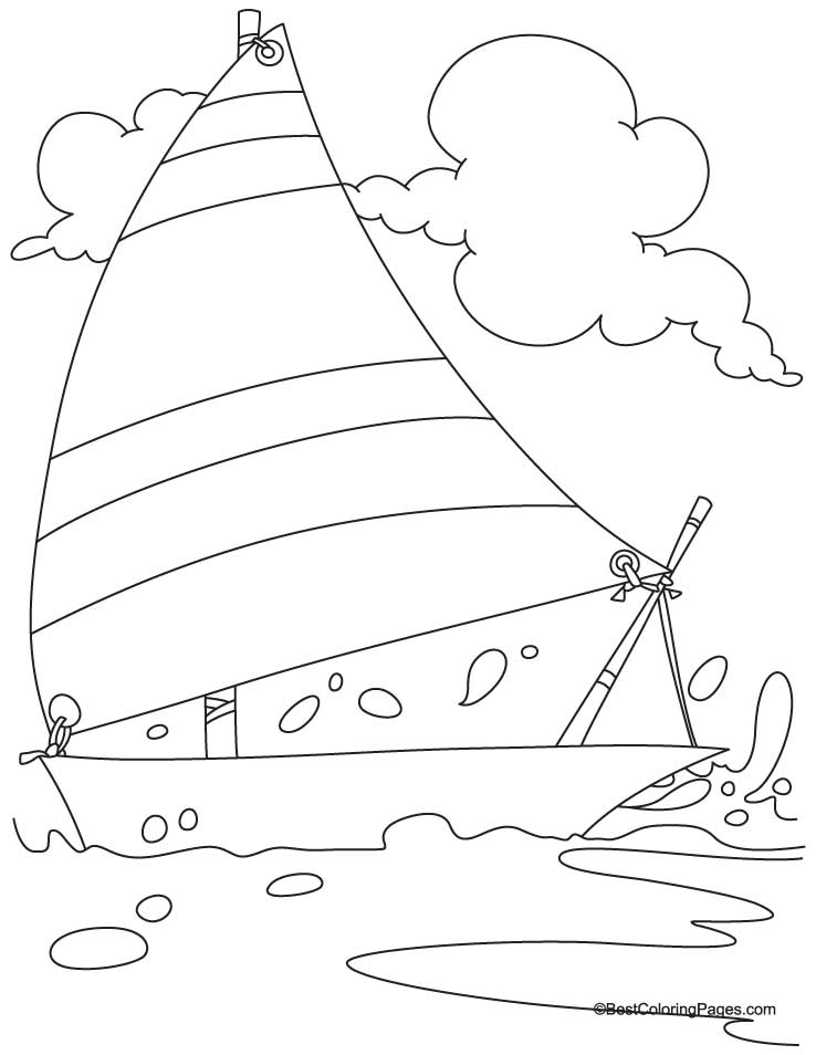 Charter yacht coloring page | Download Free Charter yacht coloring ...