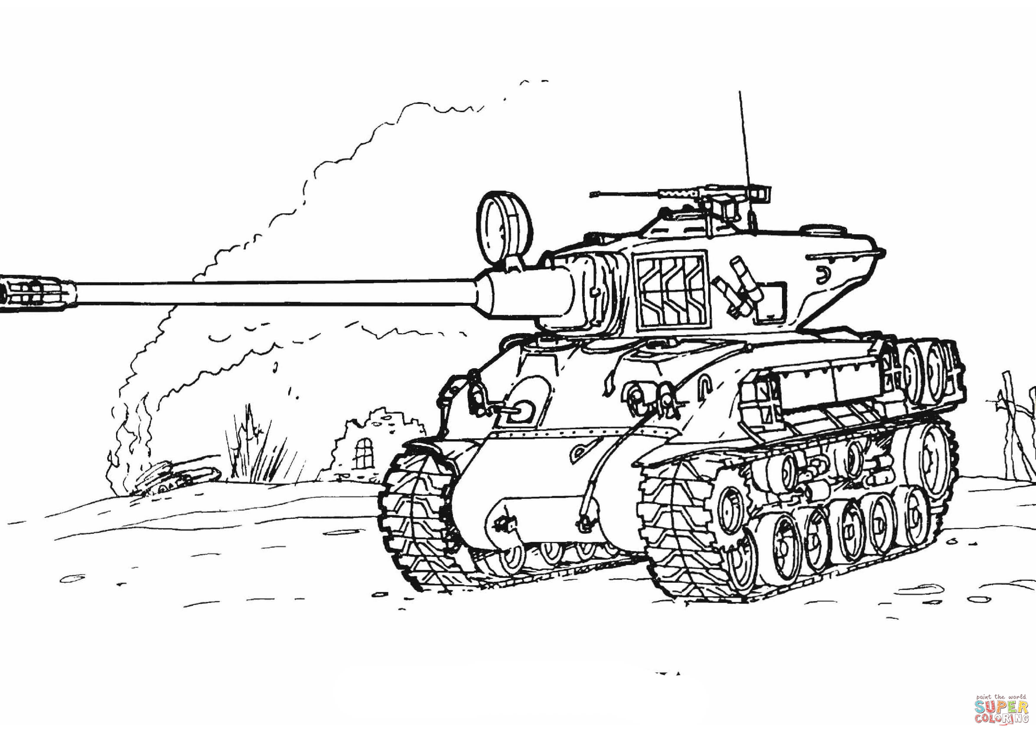 Coloring Pages Army Tanks Home 7 Pics Printable Military Tank