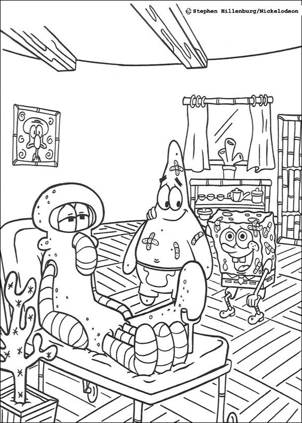 SPONGEBOB coloring pages - Sponge Bob and his friends: Patrick ...