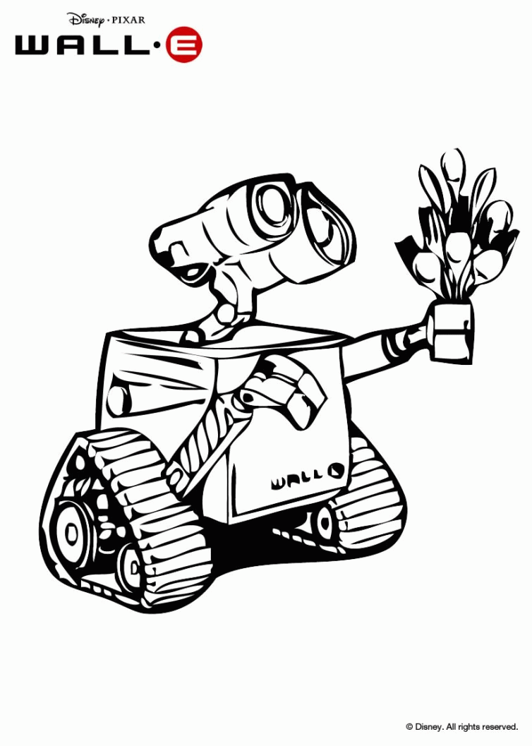Wall e coloring pages to download and print for free