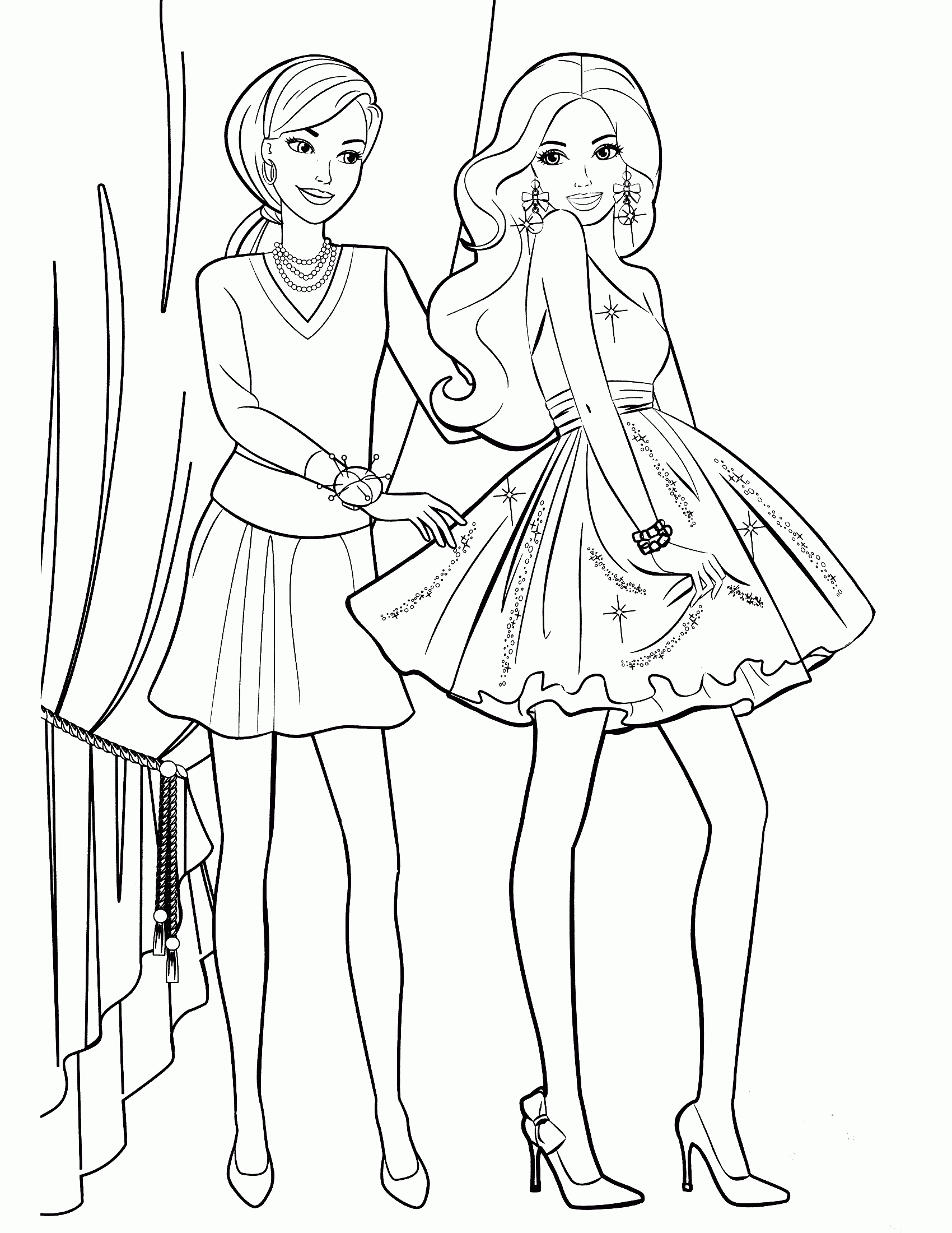 Barbie Gymnastic Coloring Pages For Girls Coloring Pages For All