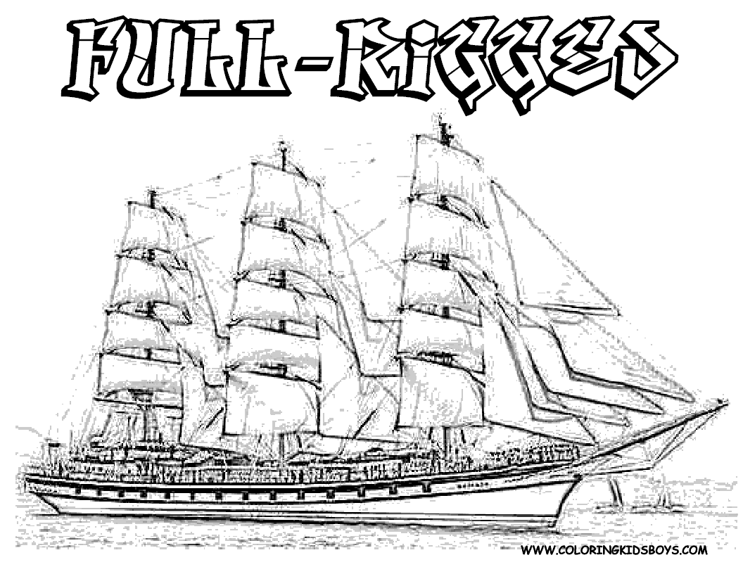 sailing coloring pages - photo #40