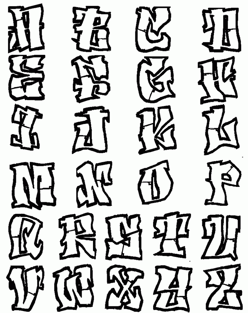 Printable Graffiti Coloring Pages - Coloring Home
