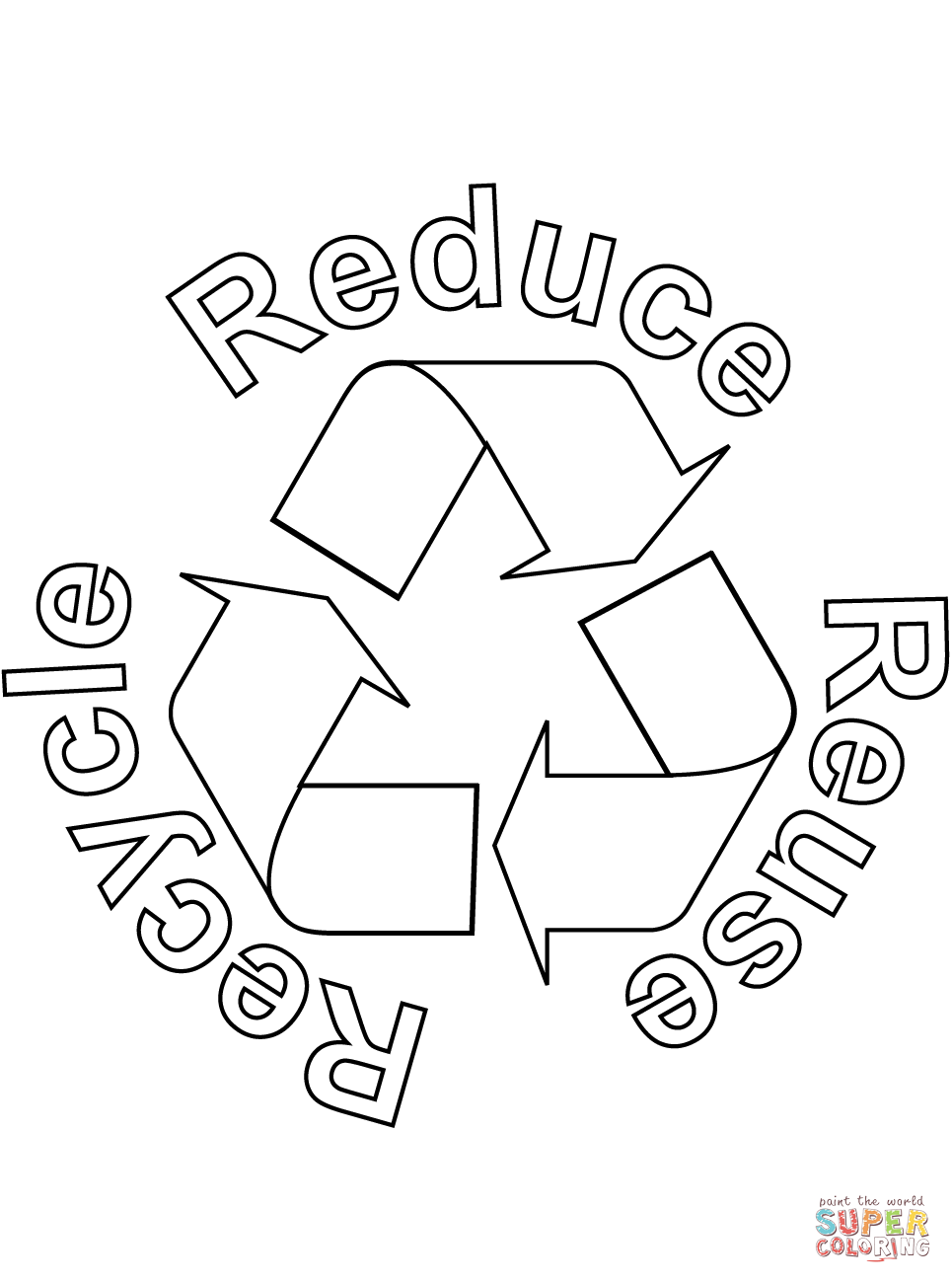 Recycling Coloring Pages - Coloring Home