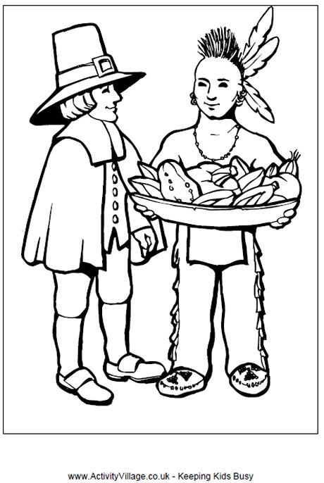 Thanksgiving Colouring Pages