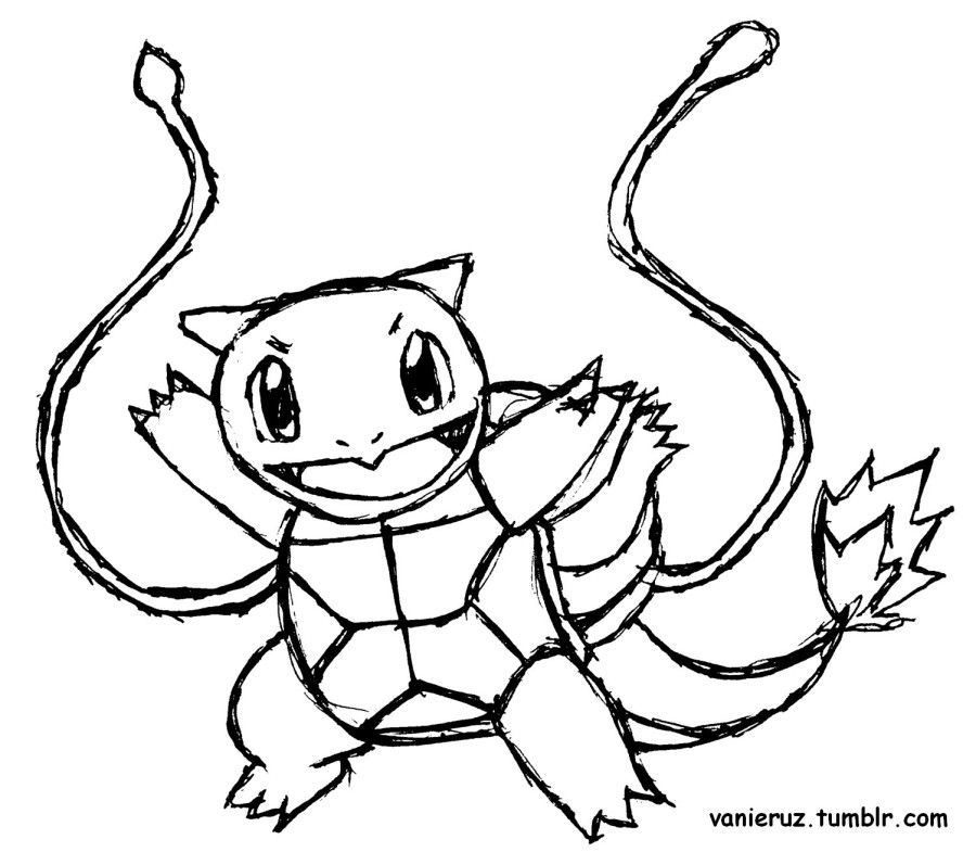 Squirtle Coloring Page Page 1