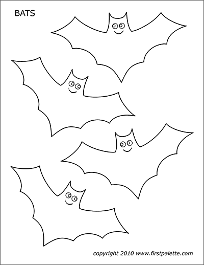 Bat Wings | Free Printable Templates & Coloring Pages | FirstPalette.com