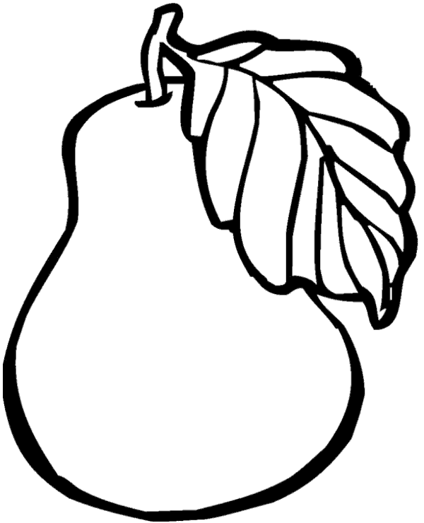 Pear printable picture - Topcoloringpages.net