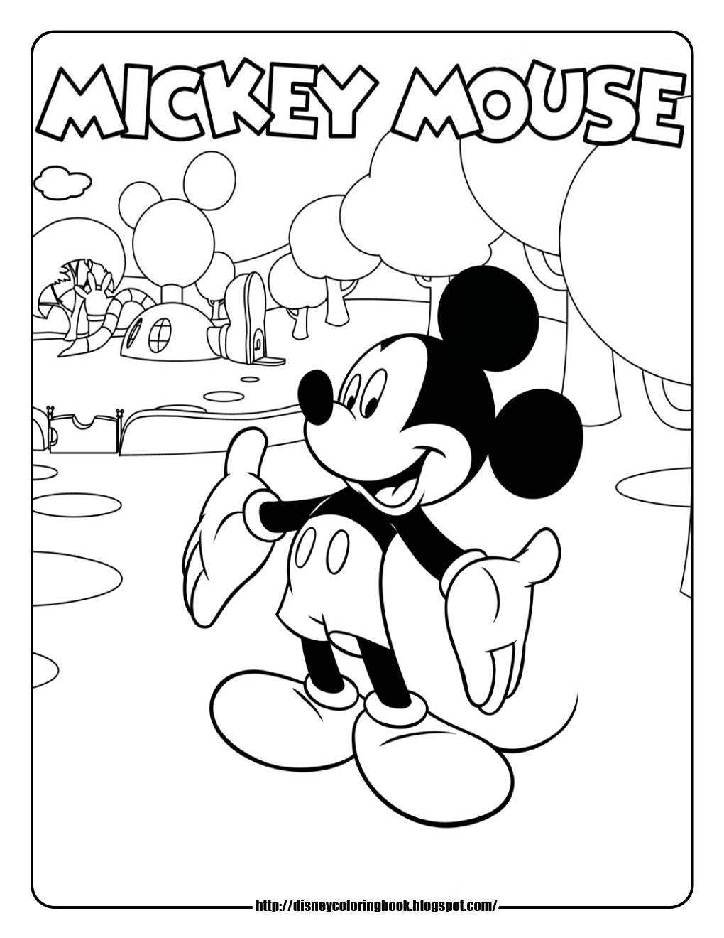 Mickey Mouse Coloring Sheets Clubhouse Pages To Print Timelessracle Com Book  Baby – Stephenbenedictdyson